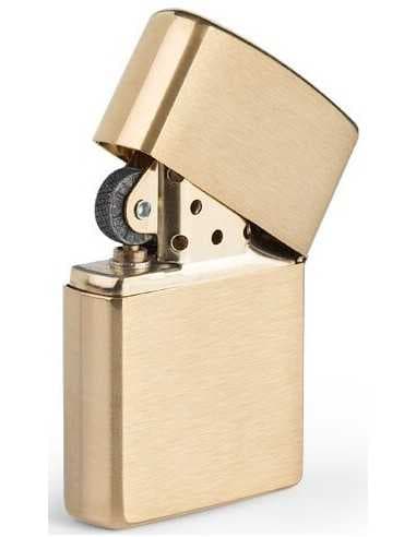 فندک زیپو طلایی Zippo 204 (BRUSH FINISH BRASS) — تصویر ۳