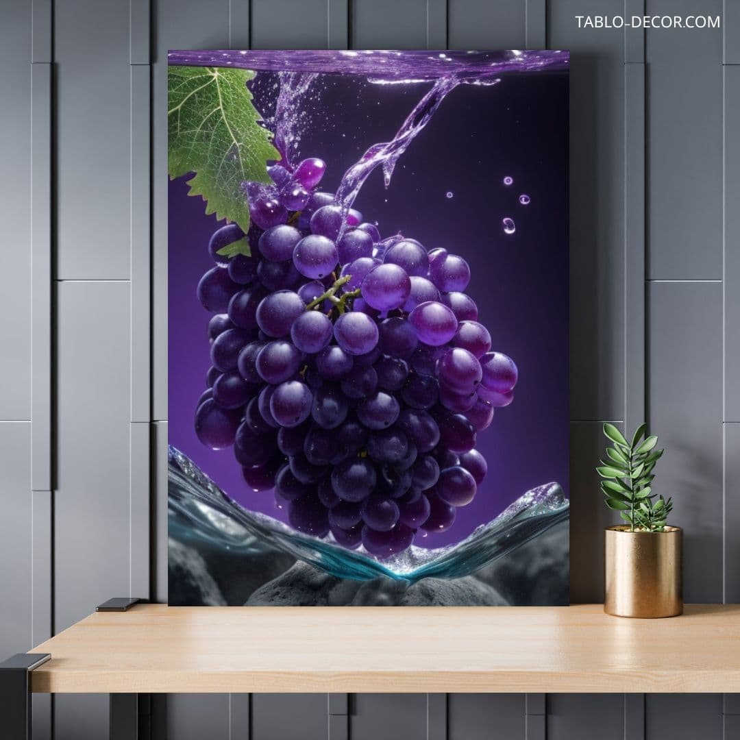 تابلو انگور بنفش purple grape
