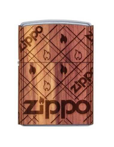 فندک زیپو روکش چوب وودچاک Zippo 49331 (Woodchuck WRAP Zippo Flame) — تصویر ۵