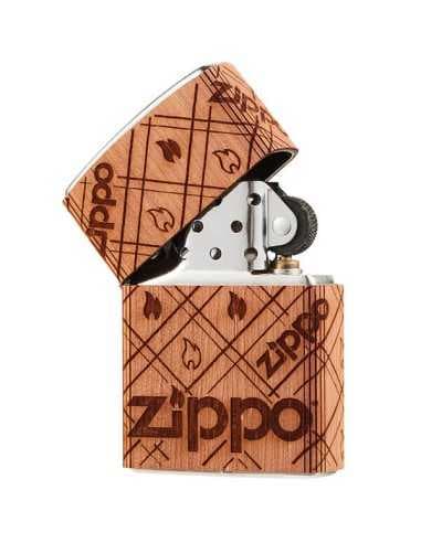فندک زیپو روکش چوب وودچاک Zippo 49331 (Woodchuck WRAP Zippo Flame) — تصویر ۳