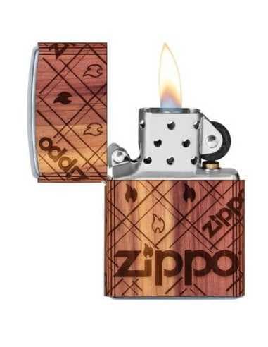 فندک زیپو روکش چوب وودچاک Zippo 49331 (Woodchuck WRAP Zippo Flame) — تصویر ۲
