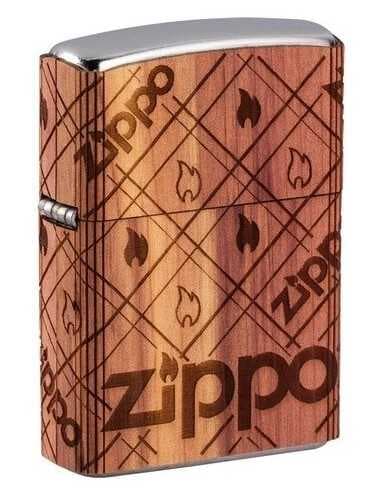 فندک زیپو روکش چوب وودچاک Zippo 49331 (Woodchuck WRAP Zippo Flame)
