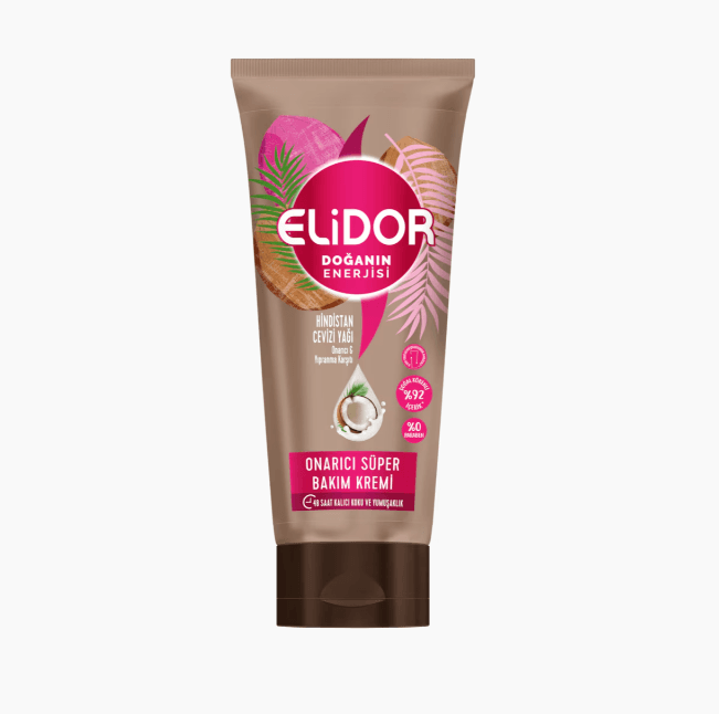کرم موی مراقبت از موی فوق العاده ترمیم کننده انرژی نیچرز روغن نارگیل الیدور elidor