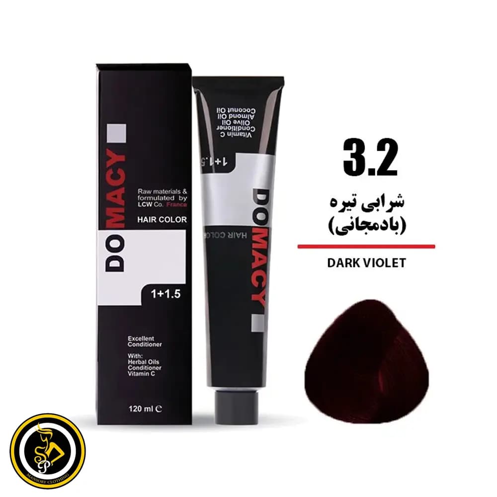 رنگ مو شرابی تیره دوماسی شماره 3.2