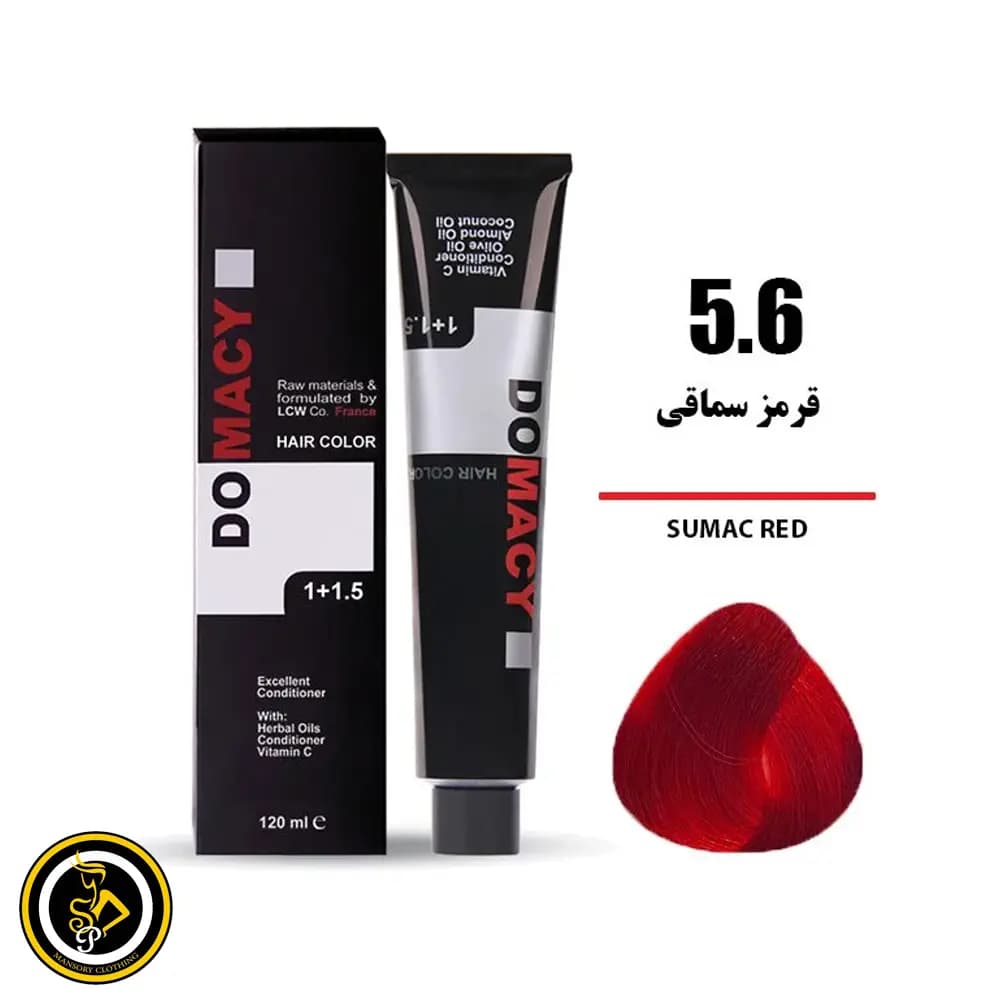 رنگ مو قرمز سماقی دوماسی شماره 5.6
