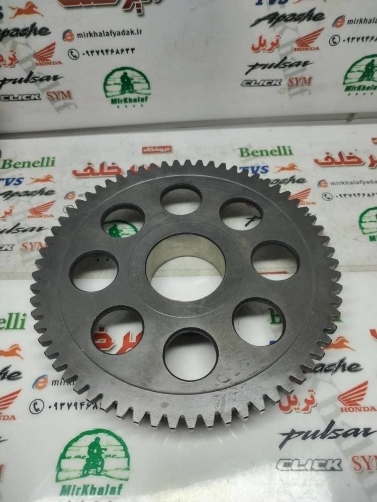 دنده استارت بزرگ موتور بنلی 150 جدید نیوفیس و 135 اصلی — تصویر ۲