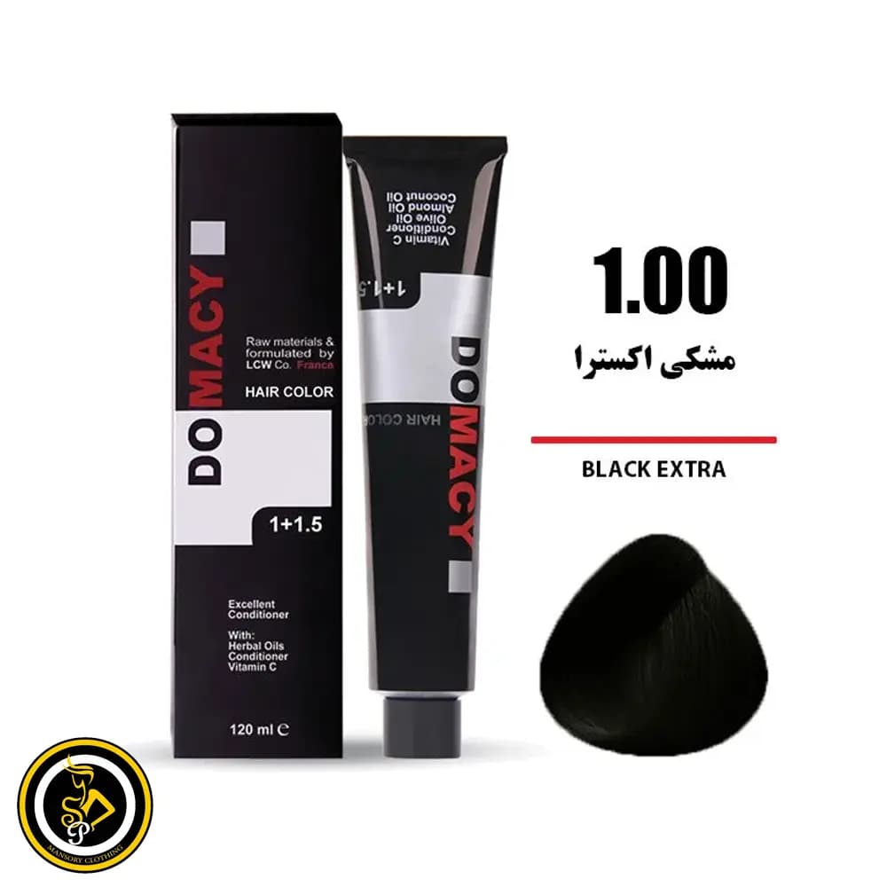 رنگ مو مشکی اکسترا دوماسی شماره 1.00