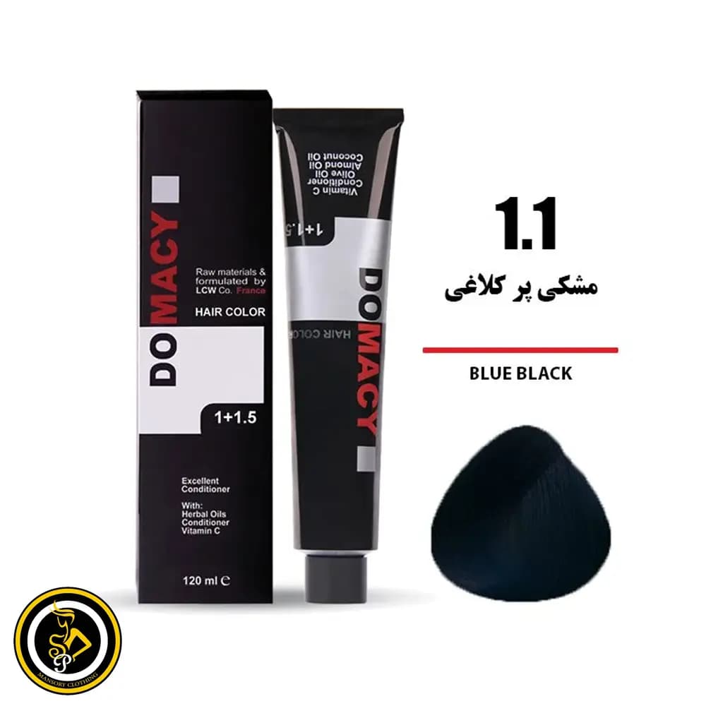 رنگ مو مشکی پر کلاغی دوماسی شماره 1.1