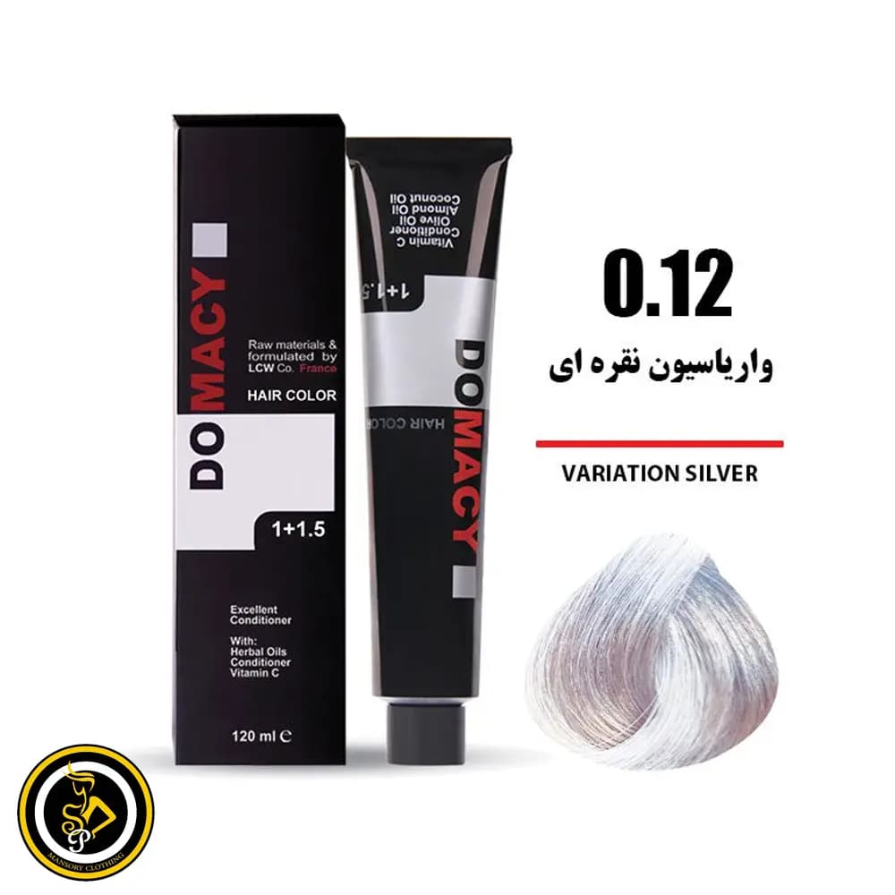 رنگ مو واریاسیون نقره‌ای دوماسی شماره 0.12