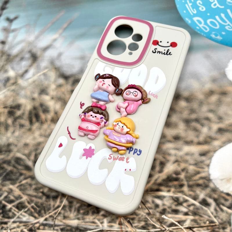 قاب گوشی Redmi Note 12 4G شیائومی Happy Pop عروسکی برجسته محافظ لنز دار Happy Girl کد 438098 — تصویر ۲