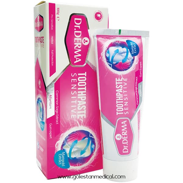 خمیر دندان دکتر درما مدل Sensitive حجم 100ML — تصویر ۲