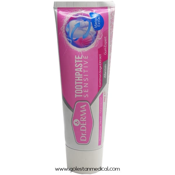 خمیر دندان دکتر درما مدل Sensitive حجم 100ML