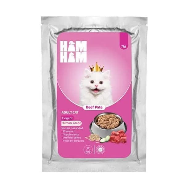 پوچ گربه پته هام هام گوشت 75g Ham Ham