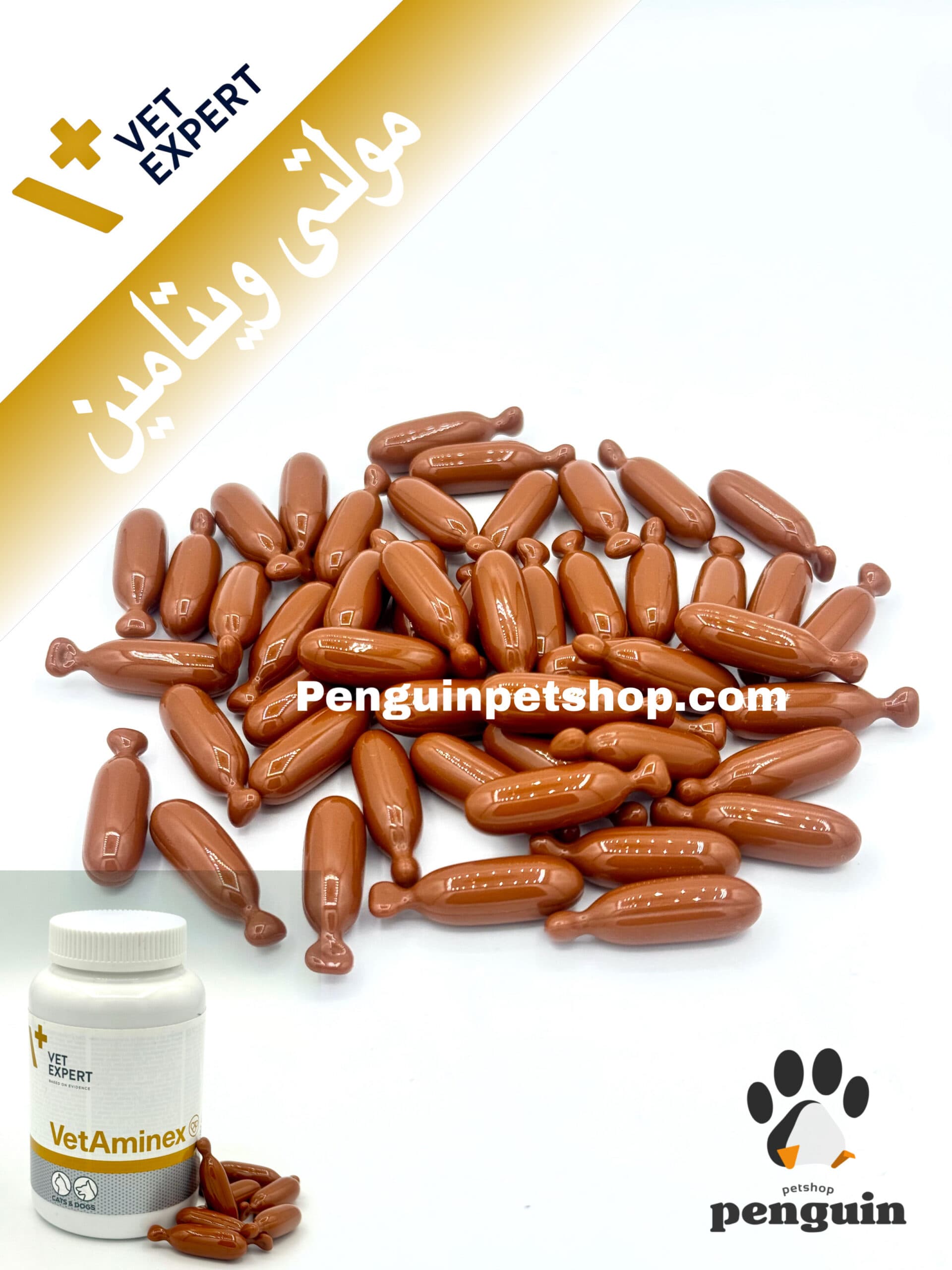 قرص وتامینکس مولتی ویتامین وت اکسپرت سگ و گربه VETAMINEX یک عدد