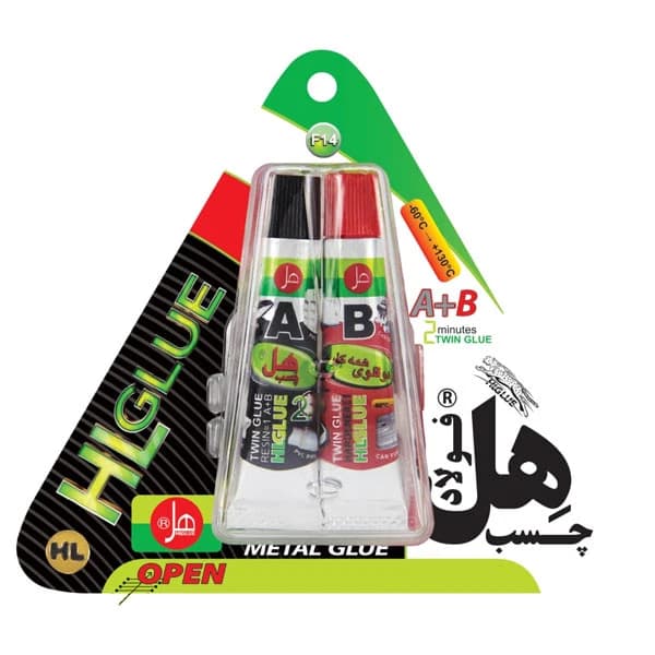 چسب دوجزئی HL F14 – مقاوم در برابر حرارت، مخصوص فلز