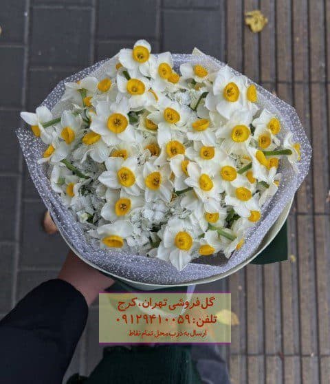 باکس گل نرگس ویژه در گلفروشی پاستور