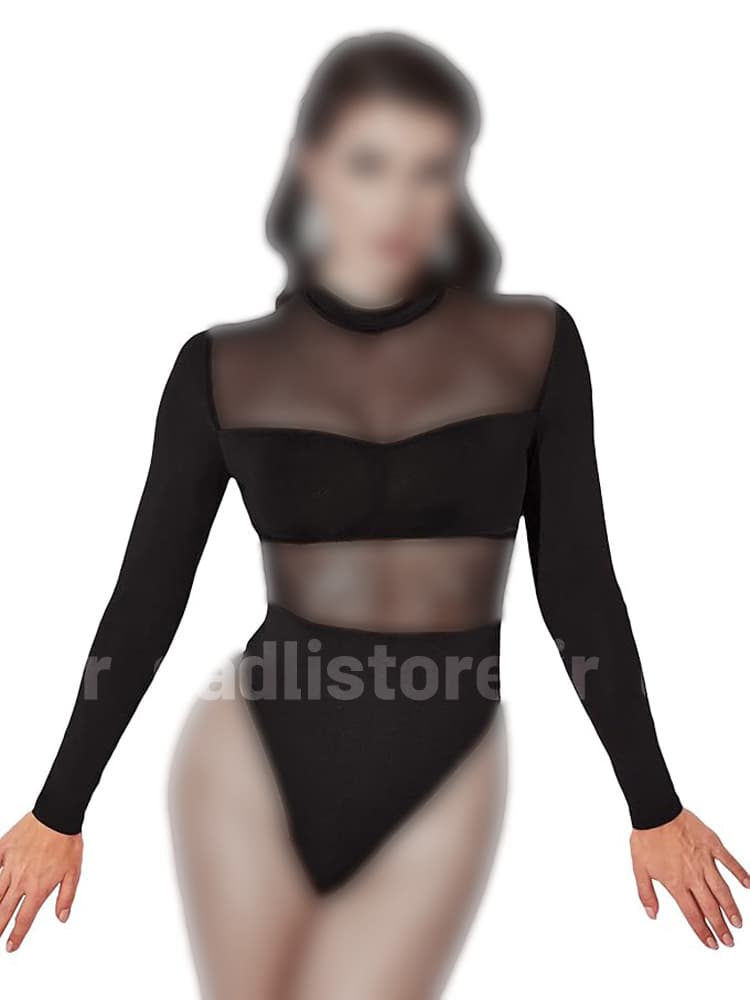 بادی فانتزی نخ و حریر آستین بلند یقه پنچ سانتی Papillon — تصویر ۲