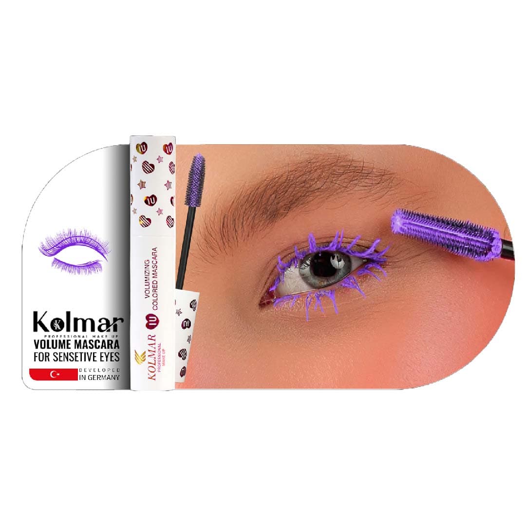 ریمل مژه بنفش کولمار حجم دهنده حجم 15 میل — تصویر ۵