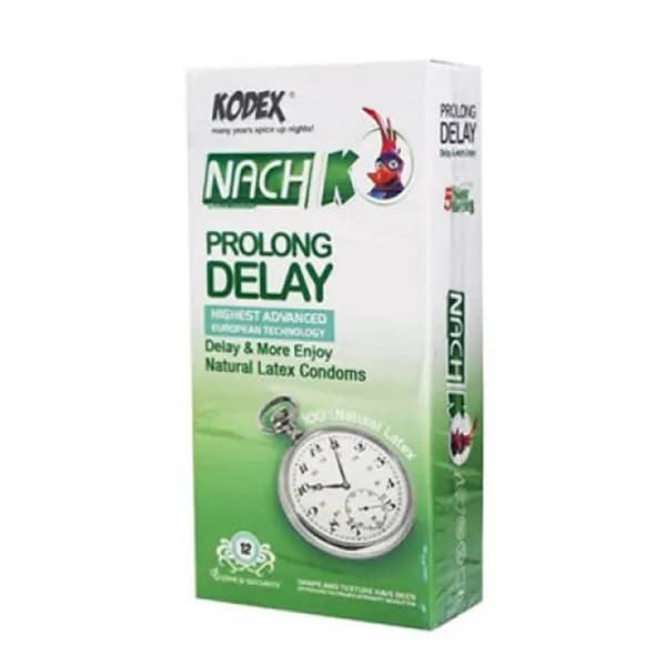 کاندوم تاخیری کدکس نازک PROLONG DELAY بسته 12 عددی