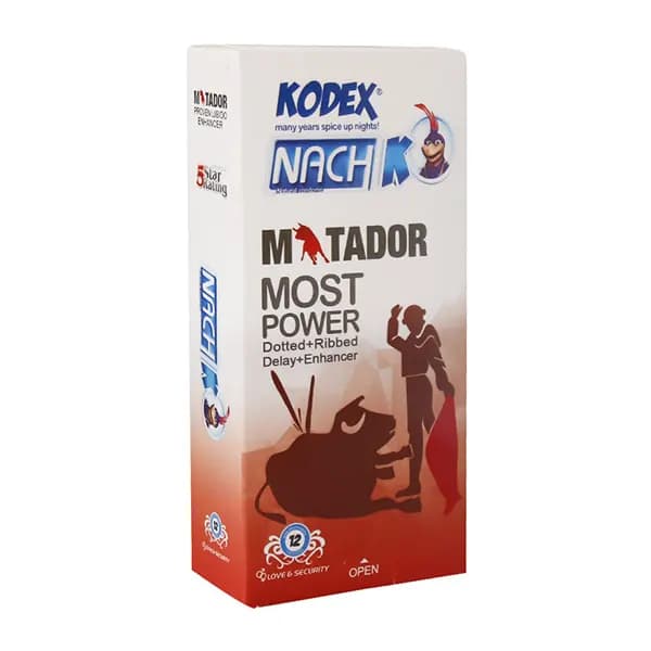 کاندوم لوبریکانت کدکس خاردار ماتادور MATADOR بسته 12 عددی