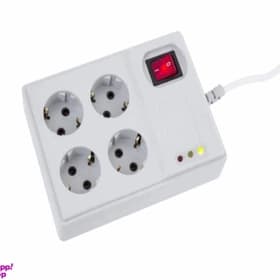 چندراهی برق و محافظ ولتاژ پارت الکتریک رنگ سفید کد B14683