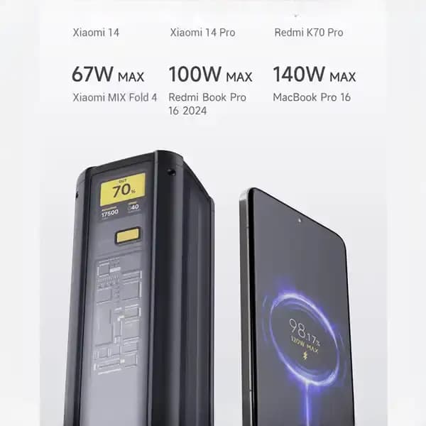 پاوربانک 212 وات 25000 شیائومی P03MI — تصویر ۵