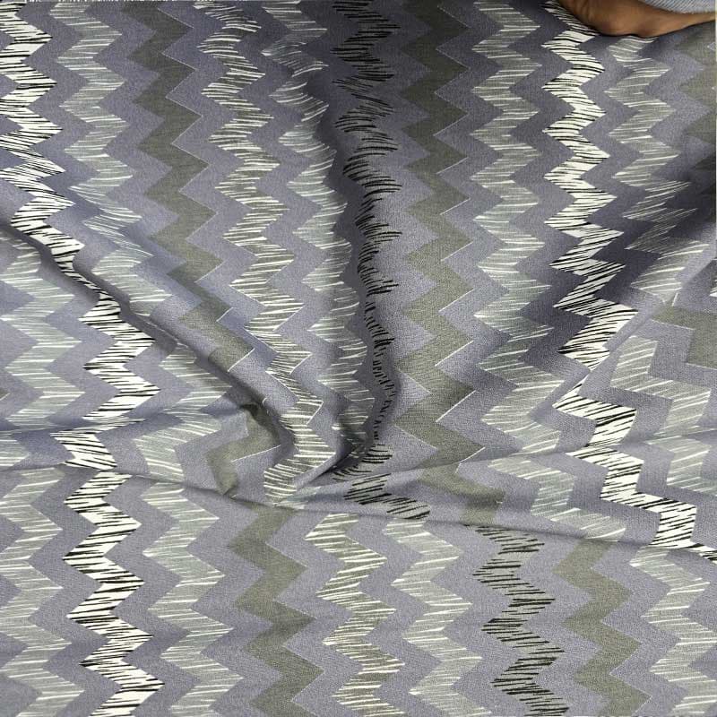 پارچه ملحفه ای خاکستری طرح دار — تصویر ۳