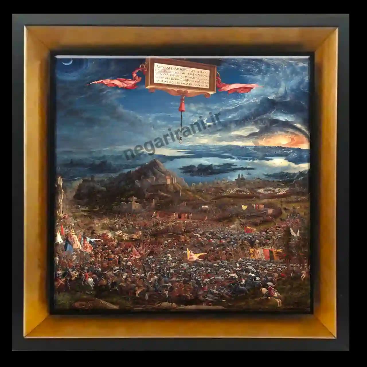 تابلو کاشی The Battle of Alexander at Issus مدل AX 39