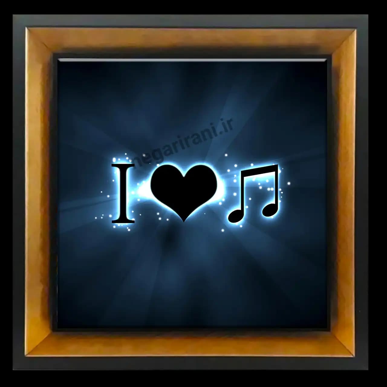 تابلو کاشی I love music مدل AC 10
