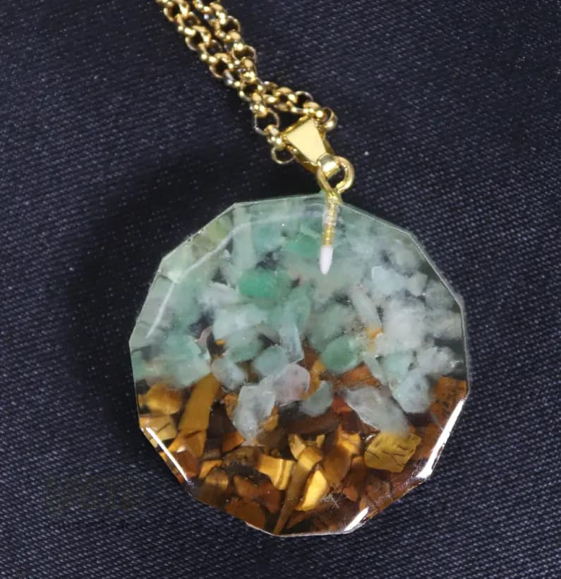 گردنبند هفت چاکرا درخت کد 108 — تصویر ۳
