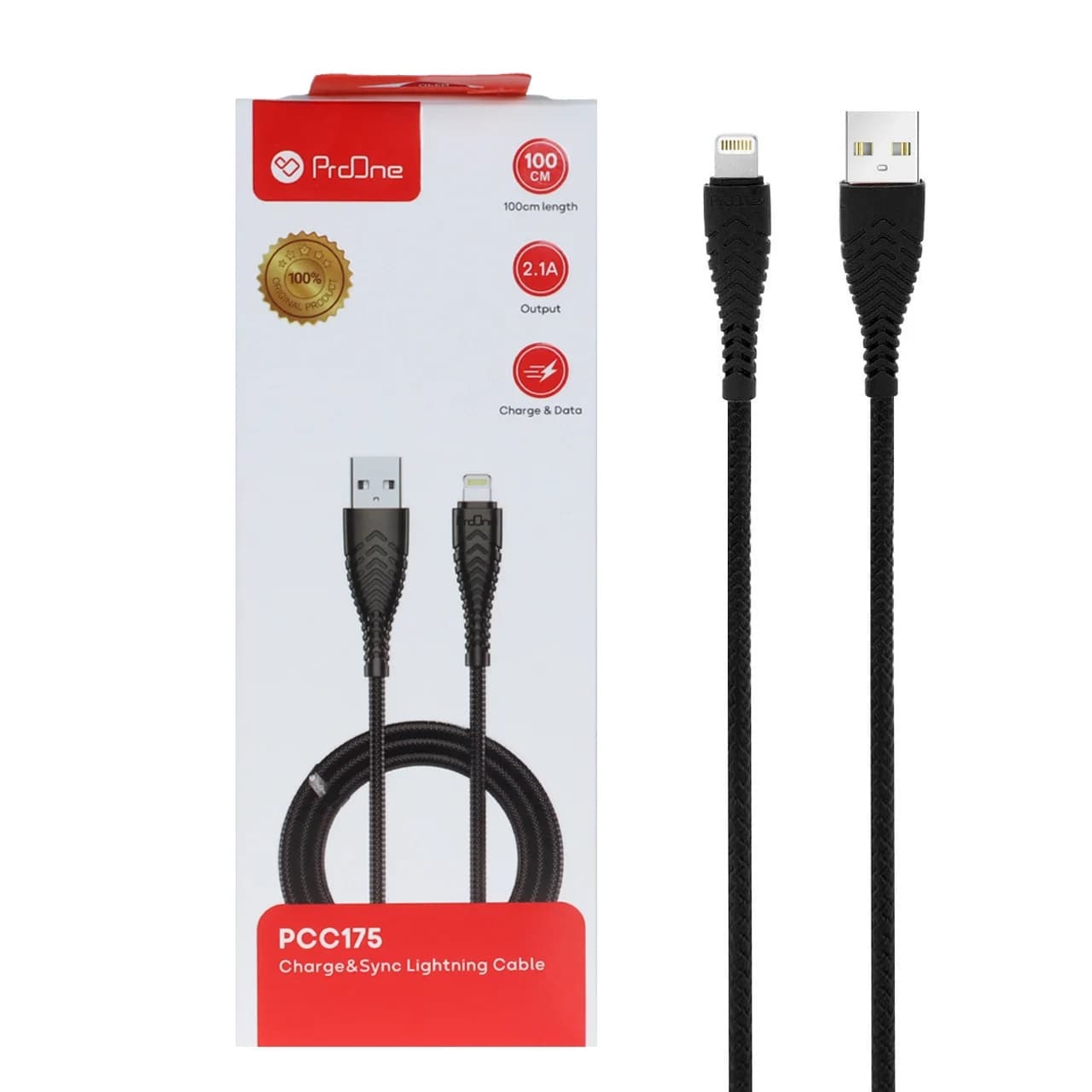 کابل شارژ و دیتا -آیفون TPE ProOne مدل PCC175 (C10 series)-مشکی — تصویر ۲
