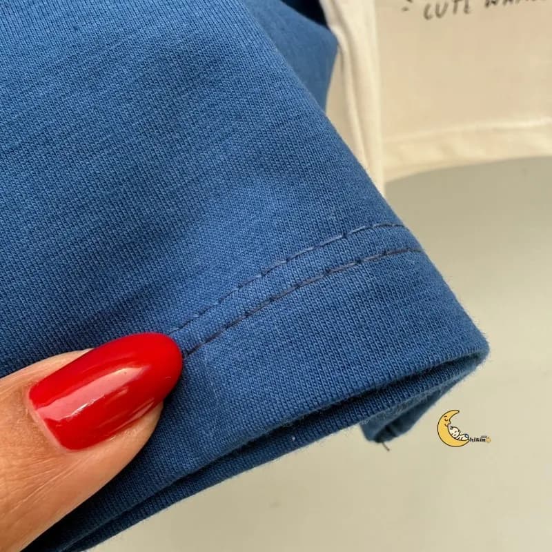 ست تیشرت و شلوارک نخ پنبه بچگانه طرح دار مناسب 1 تا 4 سال — تصویر ۸