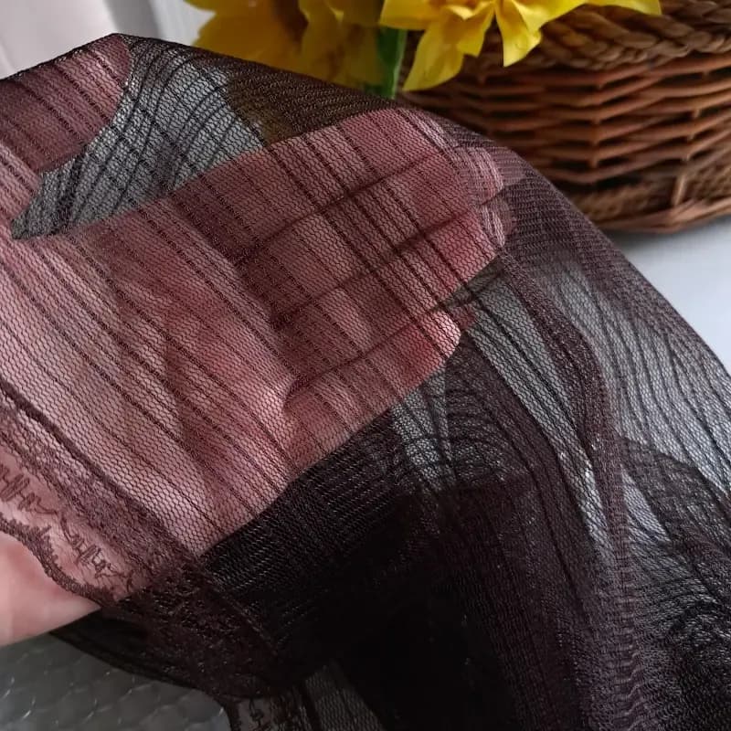رینگ اسکارف تور مجلسی مشکی سرمه ای قهوه ای سایز 50 در 100 سانتی متر — تصویر ۵
