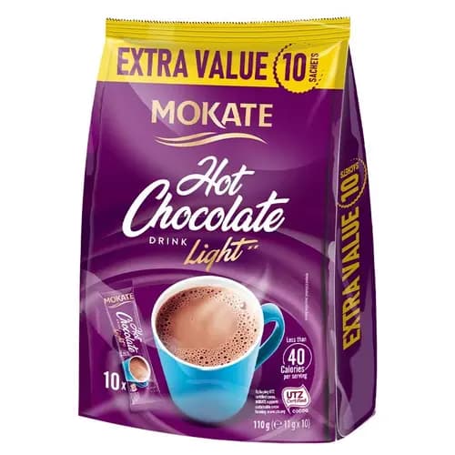 هات چاکلت فوری دارک موکاته ۱۰ عددی mokate