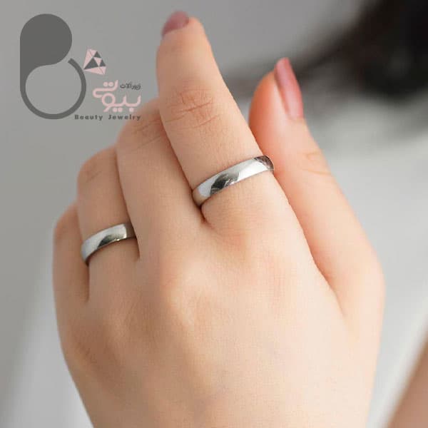 حلقه ست زنانه مردانه استیل — تصویر ۴