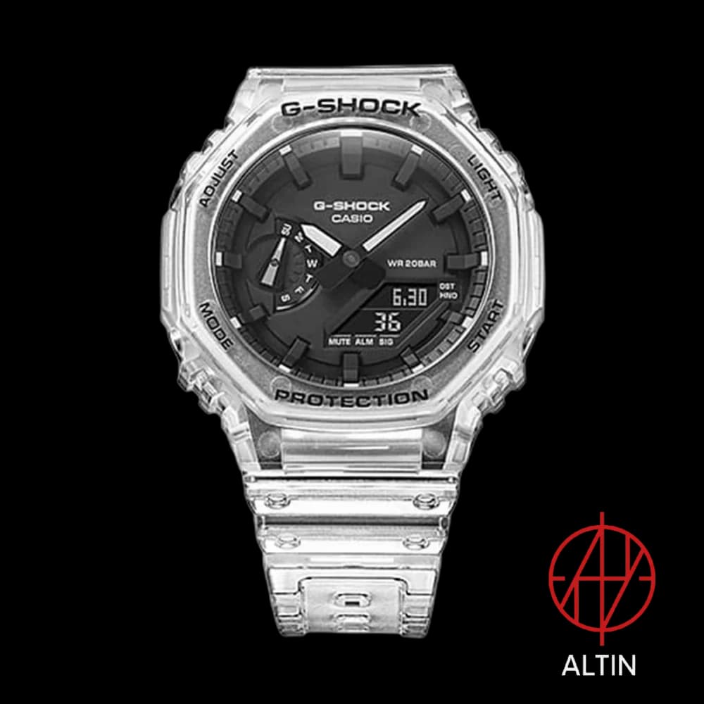 ساعت مچی کاسیو جی شاک Casio G-Shock مدل GA-2100SKE-7ADR سری Skeleton — تصویر ۶