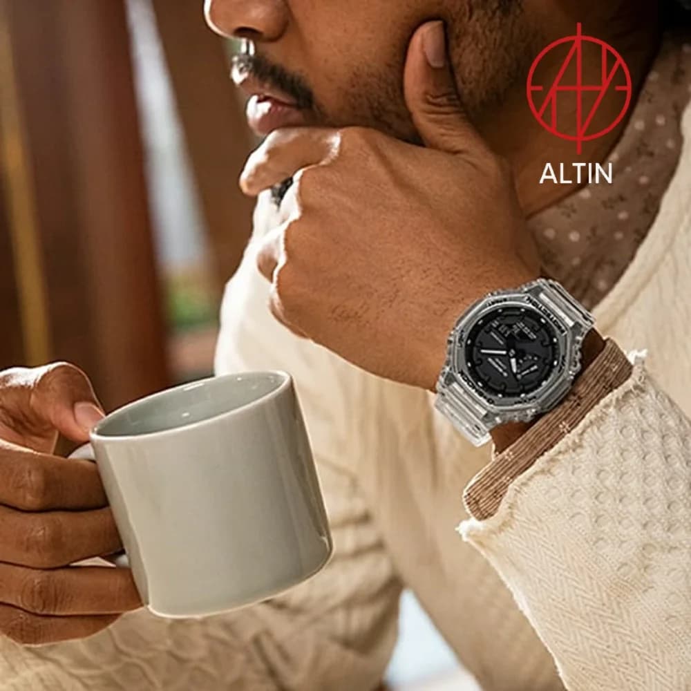 ساعت مچی کاسیو جی شاک Casio G-Shock مدل GA-2100SKE-7ADR سری Skeleton — تصویر ۴