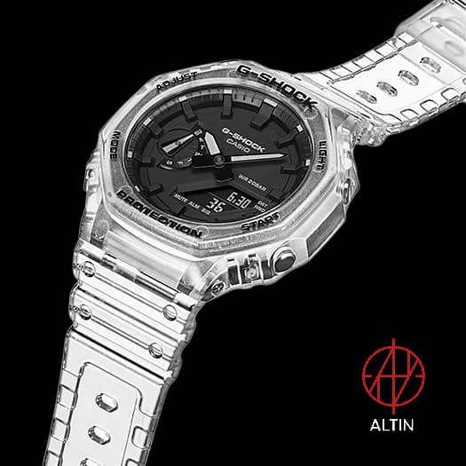 ساعت مچی کاسیو جی شاک Casio G-Shock مدل GA-2100SKE-7ADR سری Skeleton — تصویر ۲
