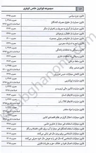 کتاب قوانین خاص کیفری دوراندیشان — تصویر ۵