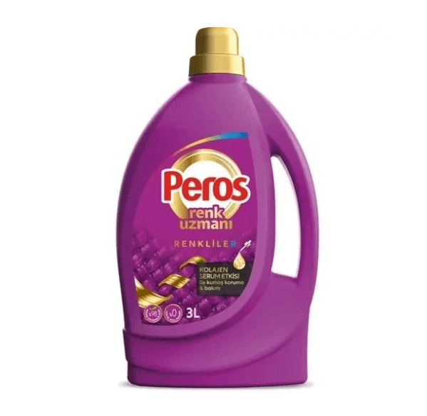 مایع لباس رنگی ترکیه پروس 3 لیتر peros