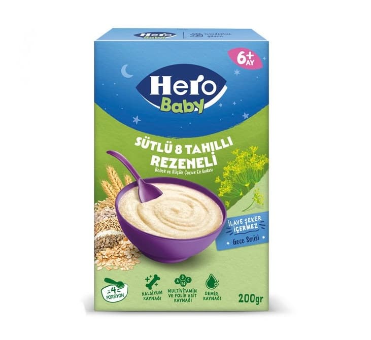 سرلاک هروبیبی شب غلات و رازیانه ۲۰۰ میل Hero Baby