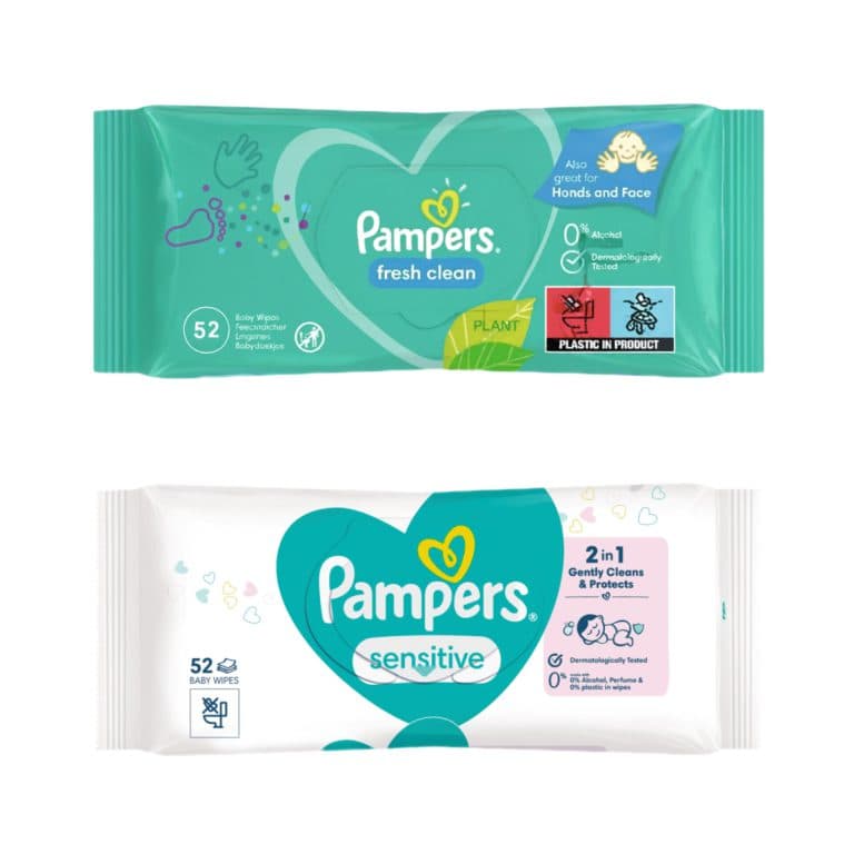 دستمال مرطوب پمپرز ضد حساسیت آلمانی ۵۲ عددی pampers