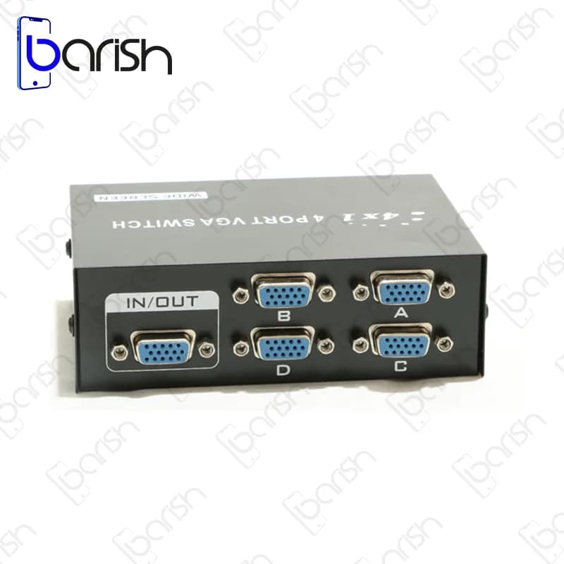 سوییچ 4 پورت VGA پی نت مدل VGA-15-4