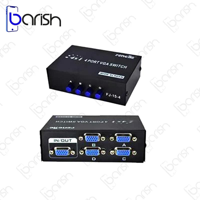 سوییچ 4 پورت VGA پی نت مدل VGA-15-4 — تصویر ۲