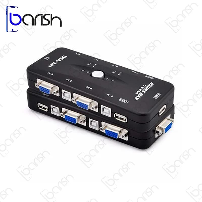سوییچ KVM چهار پورت پی نت مدل 4UK — تصویر ۲