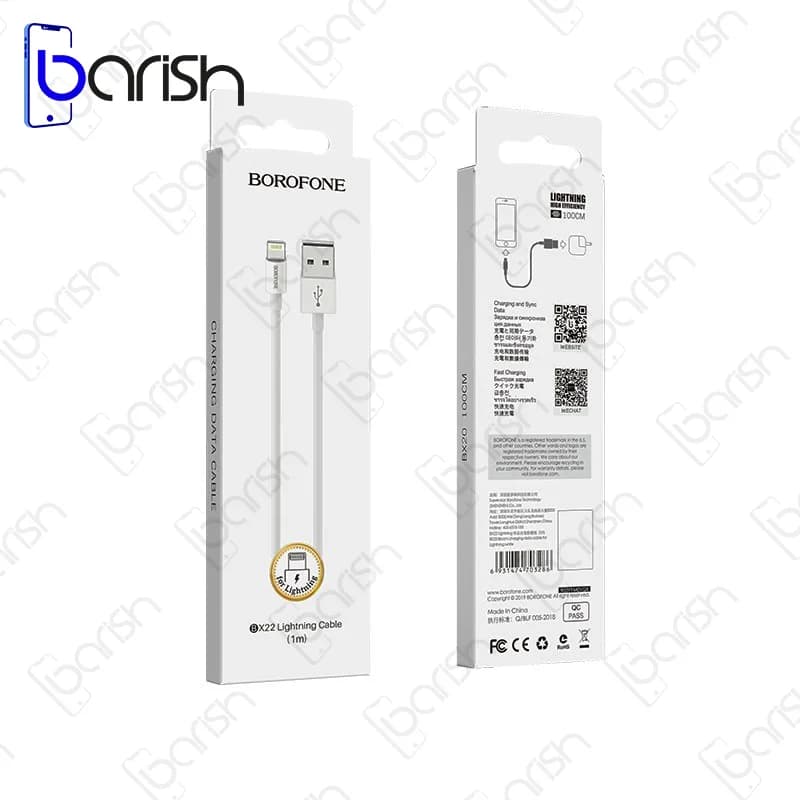 کابل دیتا و شارژ USB به لایتنینگ بروفون مدل BX22 — تصویر ۴