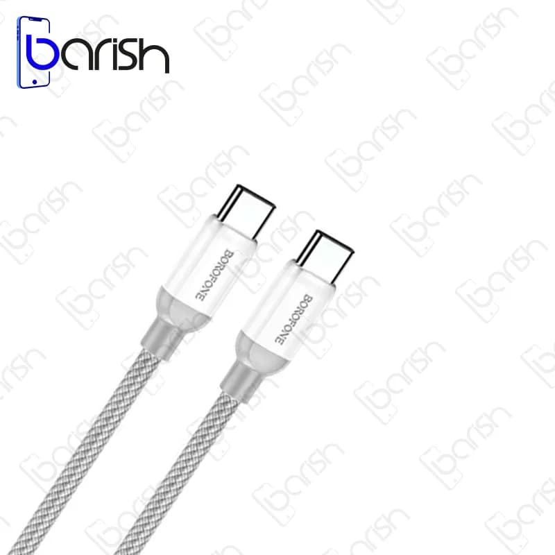 کابل دیتا و شارژ 100W دو سر Type-C بروفون مدل BX68 — تصویر ۲