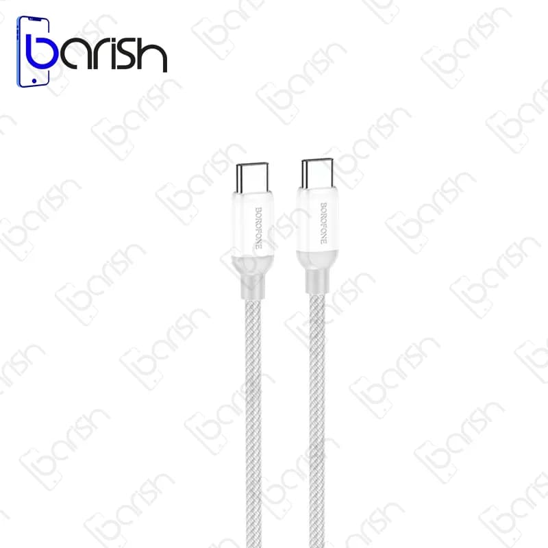 کابل دیتا و شارژ 100W دو سر Type-C بروفون مدل BX68