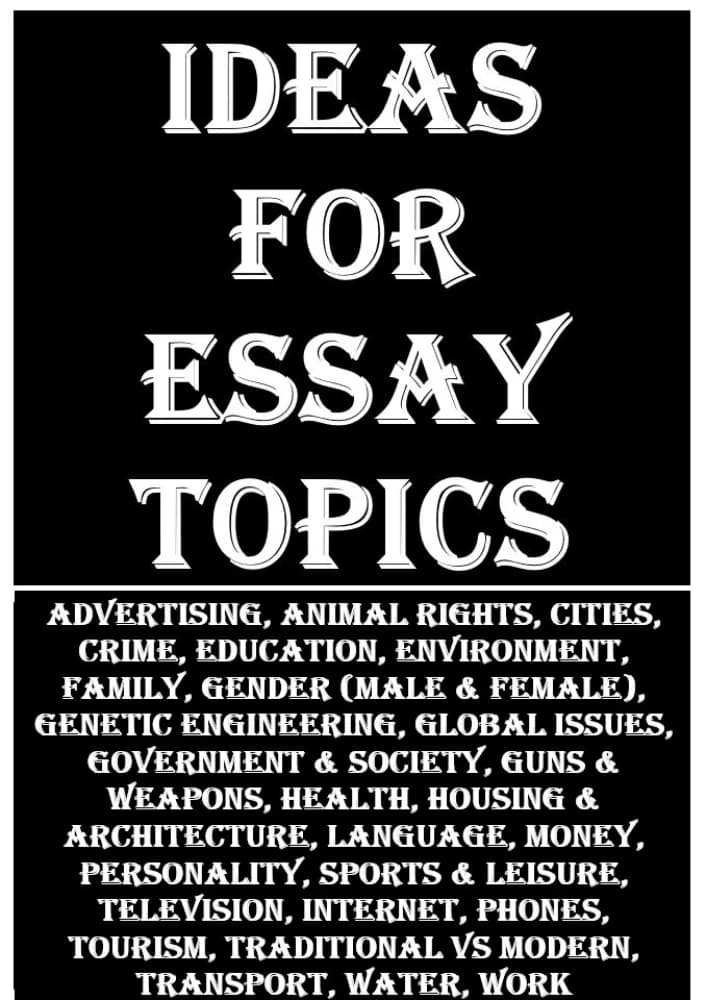 کتاب Ideas for Essay Topics (ایدههایی برای موضوعات انشا) نسخه انگلیسی PDF