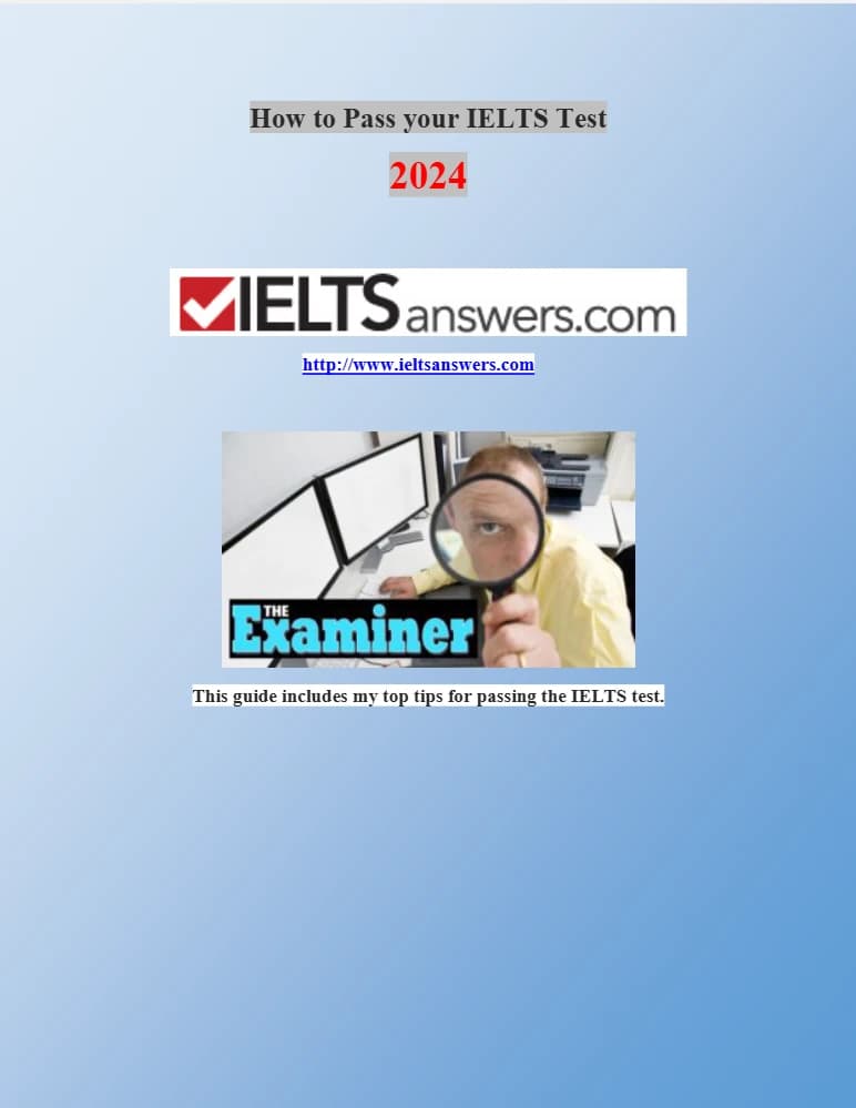 کتاب How to Pass Your IELTS Test in 2024 (چگونه در آزمون آیلتس ۲۰۲۴ موفق شویم) نسخه انگلیسی PDF